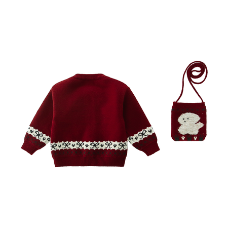 Candy Cane & 5320 Cartoon Cardigan Sweater