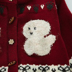 Candy Cane & 5320 Cartoon Cardigan Sweater