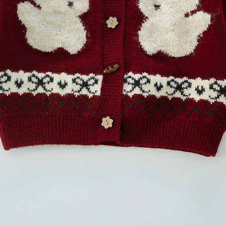 Candy Cane & 5320 Cartoon Cardigan Sweater