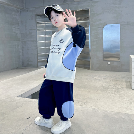 Hot Edition Bear & B631-Drawstring Colorblock Sweatshirt Set