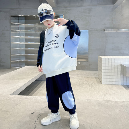 Hot Edition Bear & B631-Drawstring Colorblock Sweatshirt Set