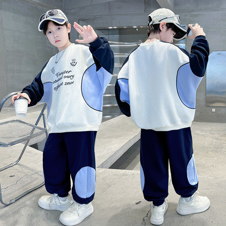 Hot Edition Bear & B631-Drawstring Colorblock Sweatshirt Set