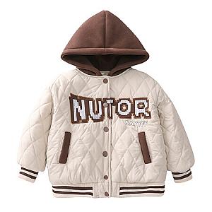 Hot Edition Bear & D7-Hooded Embroidered Quilted Cotton Coat