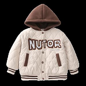 Hot Edition Bear & D7-Hooded Embroidered Quilted Cotton Coat