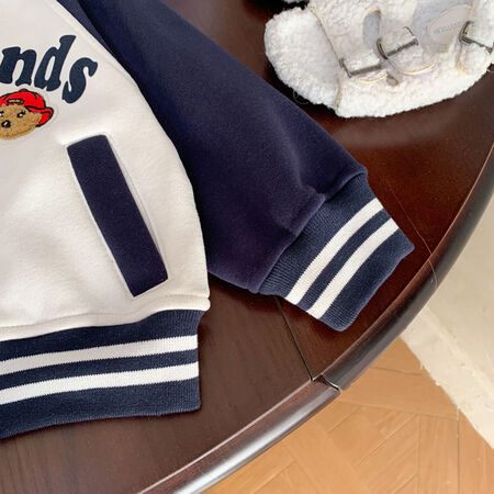 Kiss baby & DJ-2436 composite baseball jacket