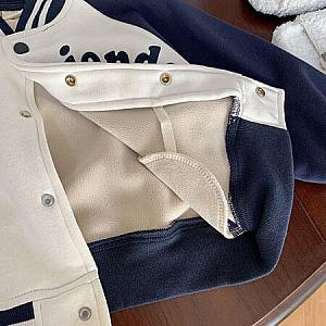 Kiss baby & DJ-2436 composite baseball jacket