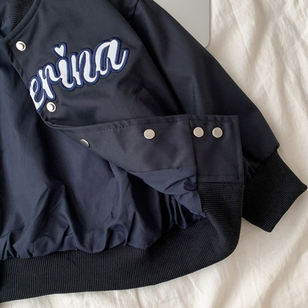 Kiss baby & DJ-2558 embroidered ball jacket.docx