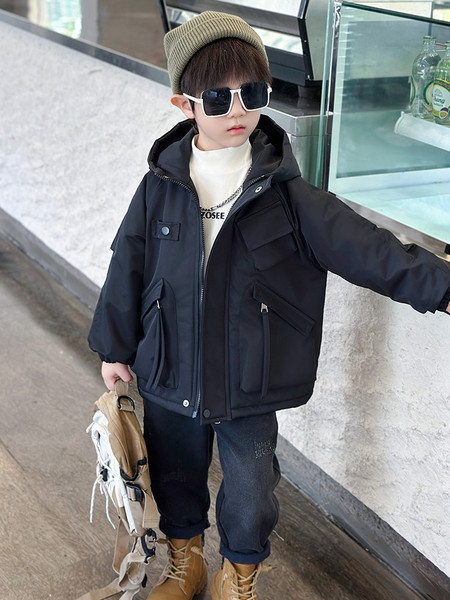 Amutong & 8071 solid color workwear plus velvet jacket 62