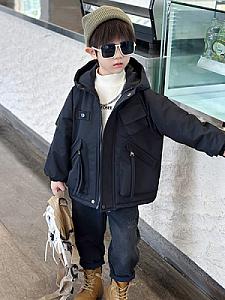 Amutong & 8071 solid color workwear plus velvet jacket 62