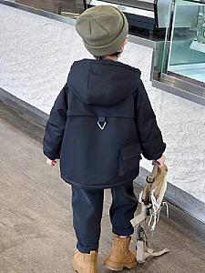 Amutong & 8071 solid color workwear plus velvet jacket 62