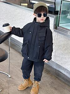 Amutong & 8071 solid color workwear plus velvet jacket 62